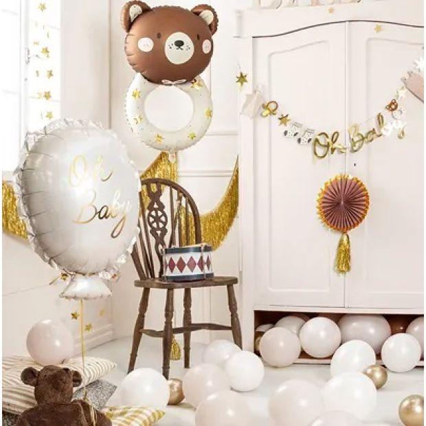 Balloon Foil Shape Teddy Rattle 61cm x 88cm