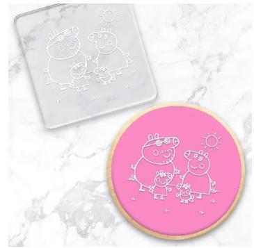 Peppa Pig Logo Cookie/Biscuit Debossers Cake Craft