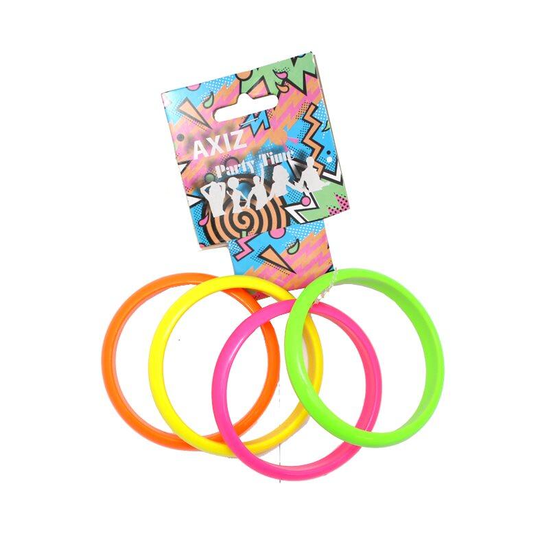 Bracelet/Bangles 1980s Neon Pk/4