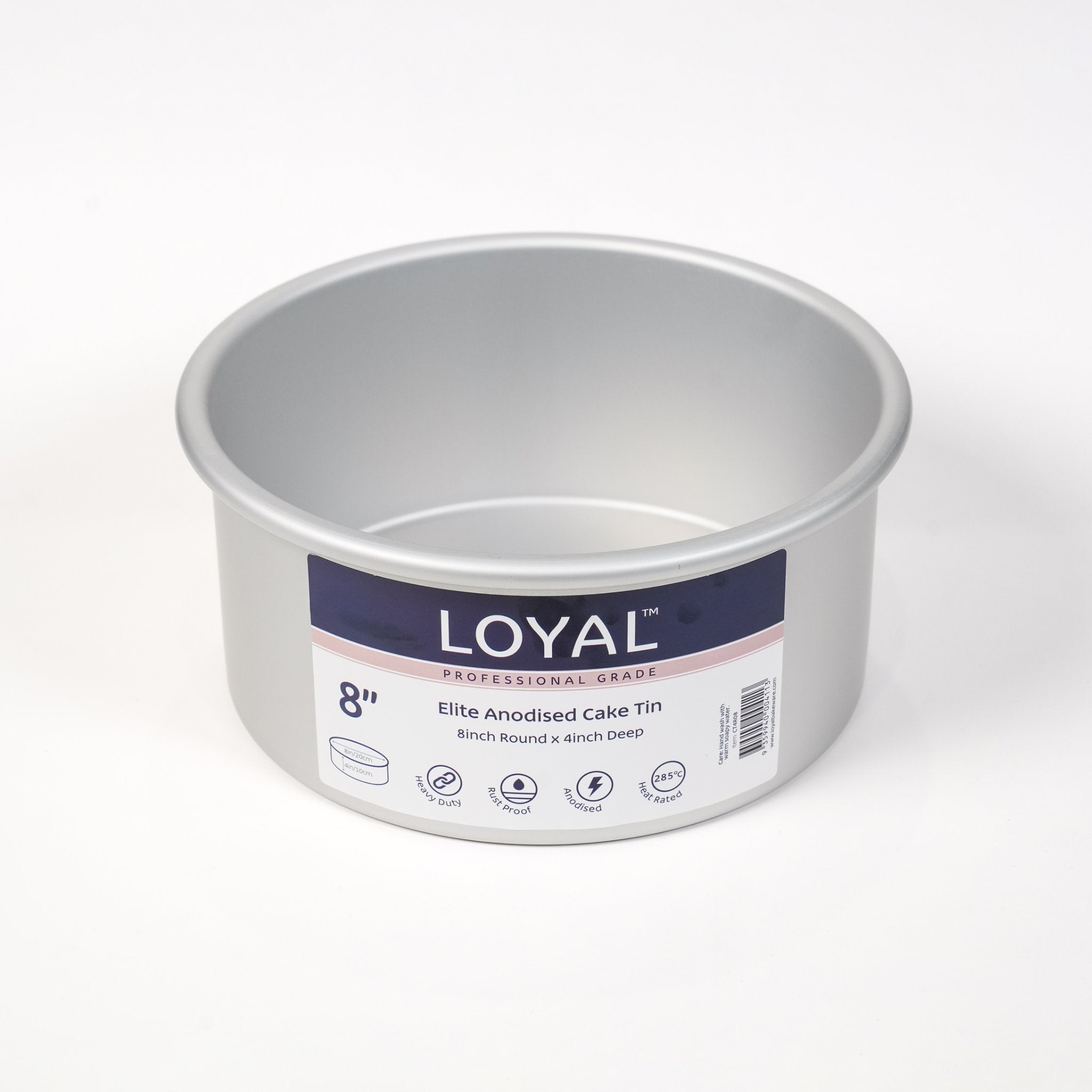 Tin LOYAL Elite 8 Inch Diameter X 4 Inch Deep