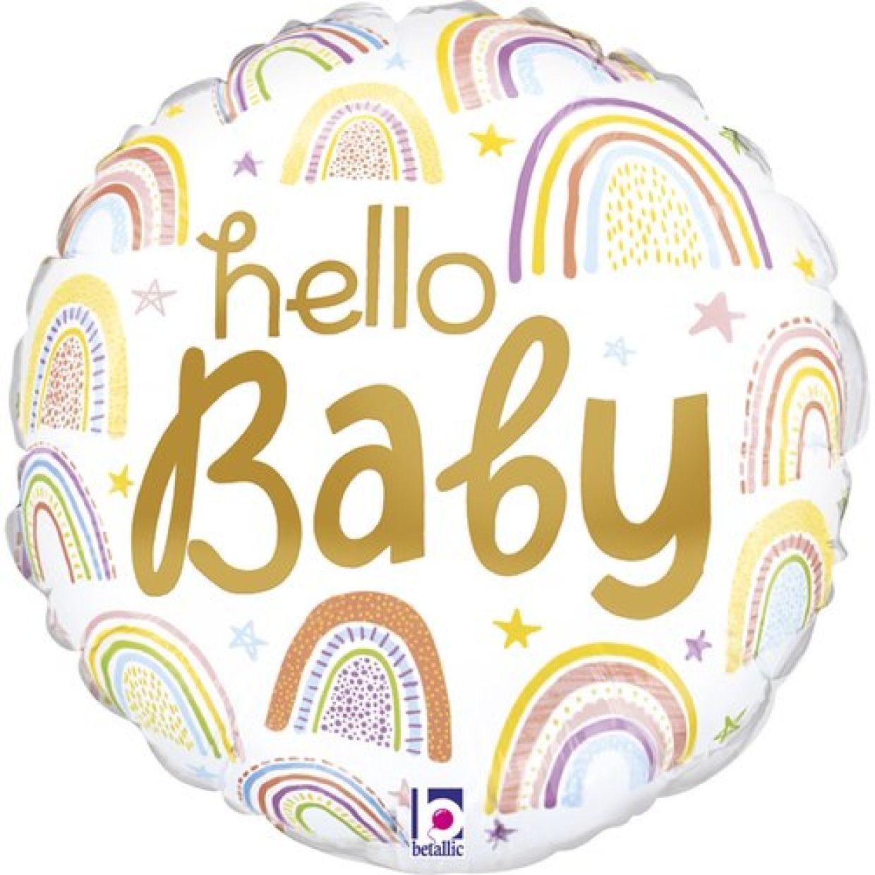 Balloon Foil Mini Hello Baby 22cm Air Fill Only