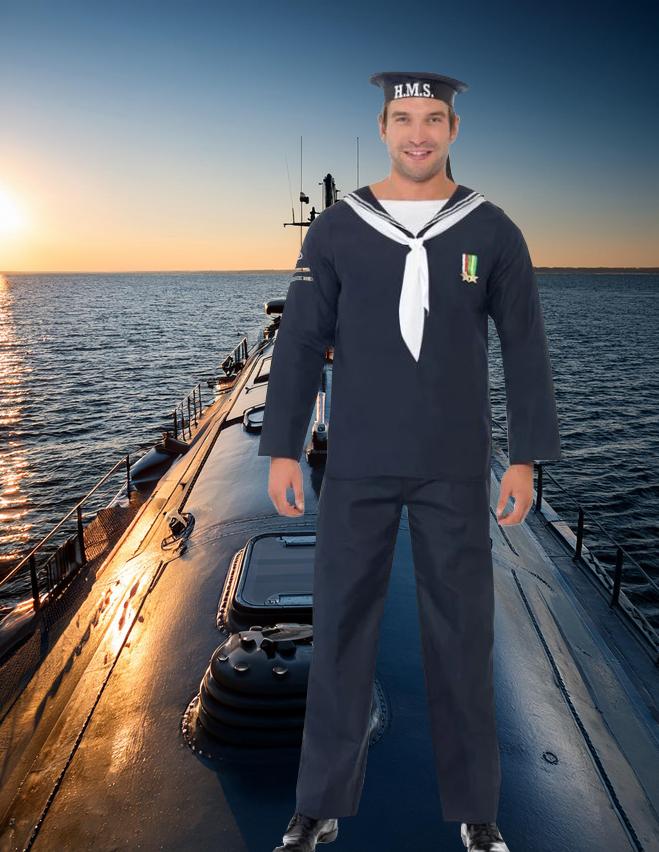 Costume Adult Blue Naval Seaman