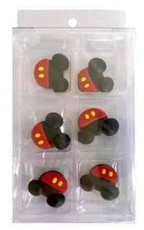 Edible Icing Decorations Mickey Mouse Head Pk/6