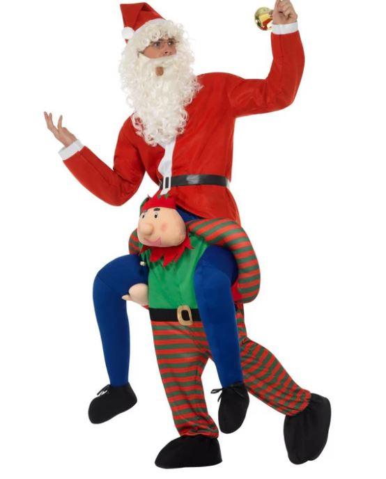 Costume Adult Funny Piggyback Elf Christmas / Xmas Last chancae Buy