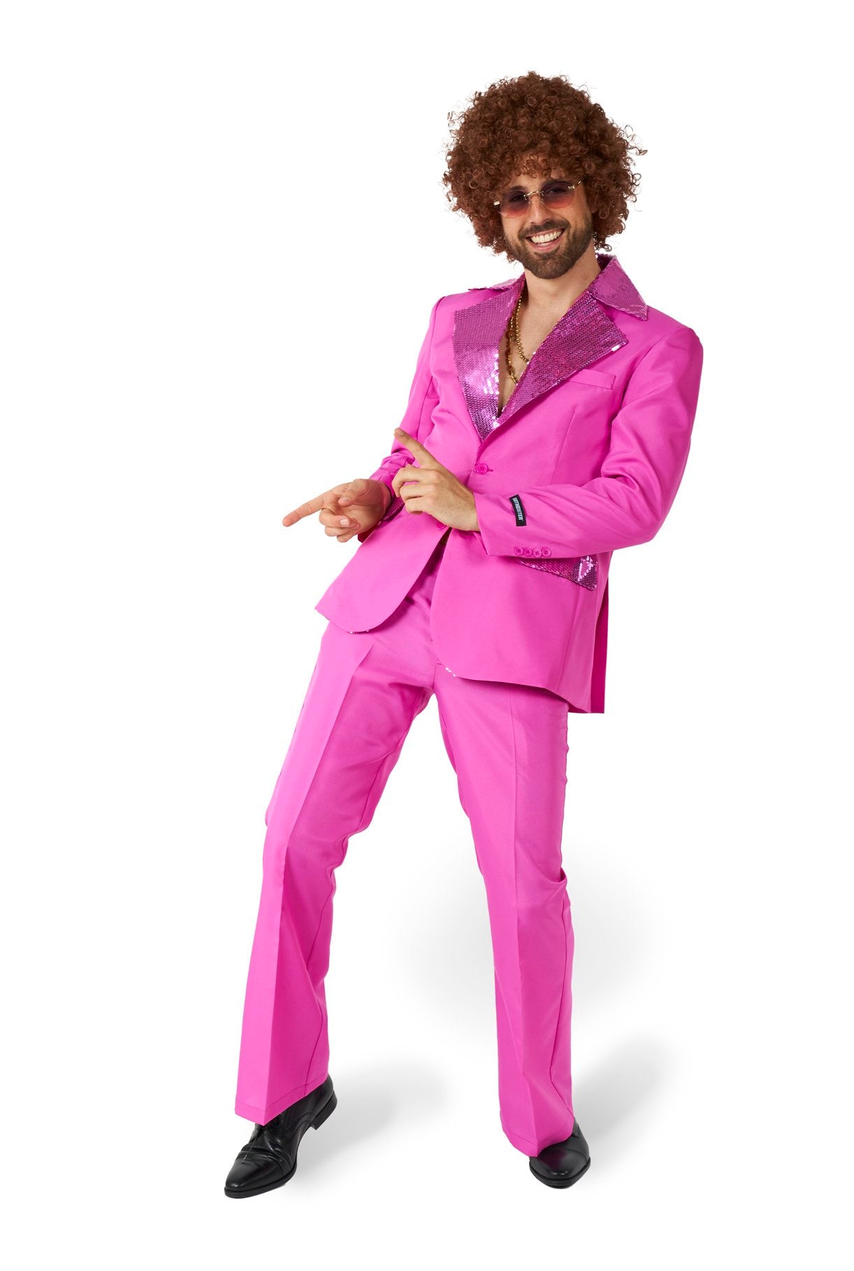 Costume Adult Suitmeister Disco Pink