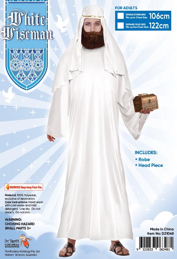 Costume Adult Wiseman White