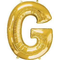 Balloon Foil Letter G Gold 86cm - Discontinued Line Last Chance To Buy