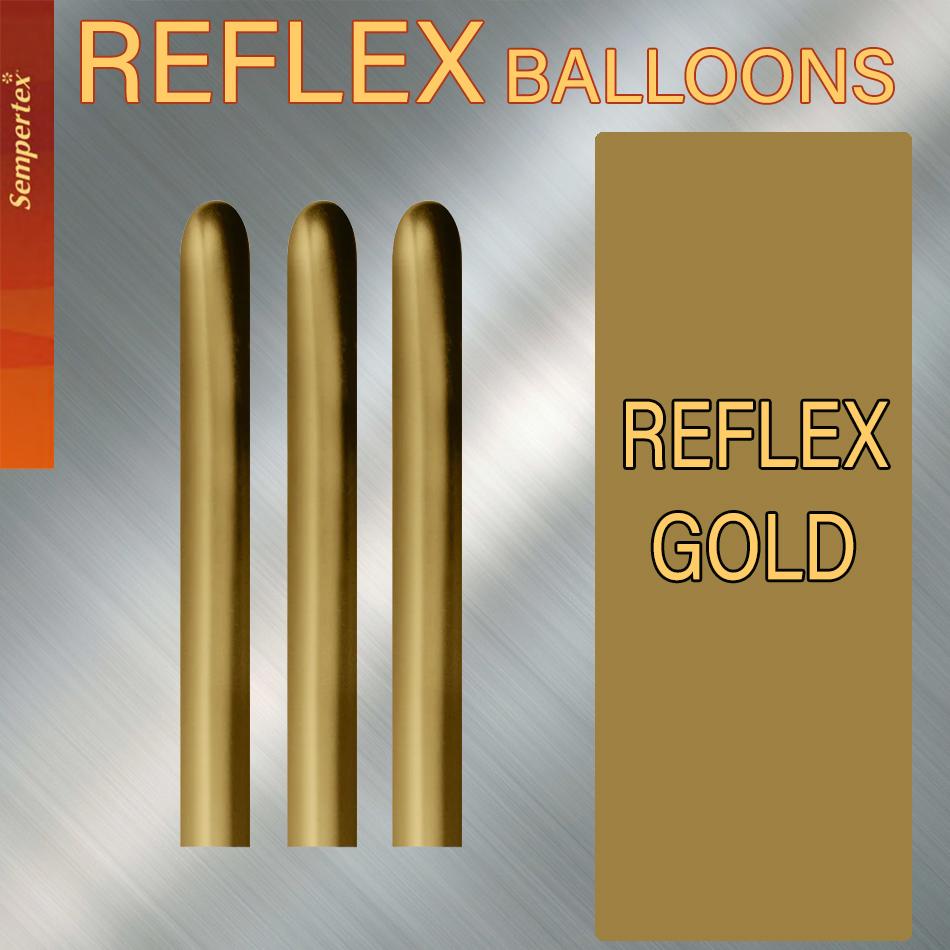 Balloon Modelling 260 Reflex Gold Pk 50