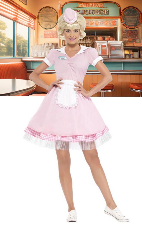 Costume Adult 1950s Diner Girl Ladies