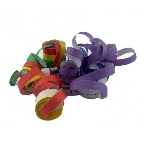 Boat Throw Serpentine Paper Rainbow Coloured Streamers 14m Long Pack 9