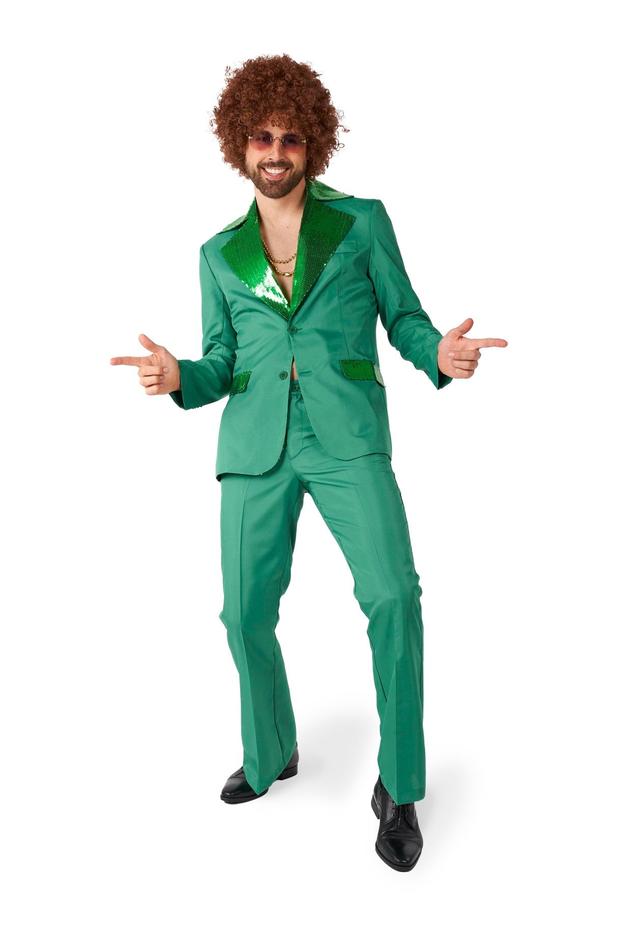 Costume Adult Suitmeister Disco Green