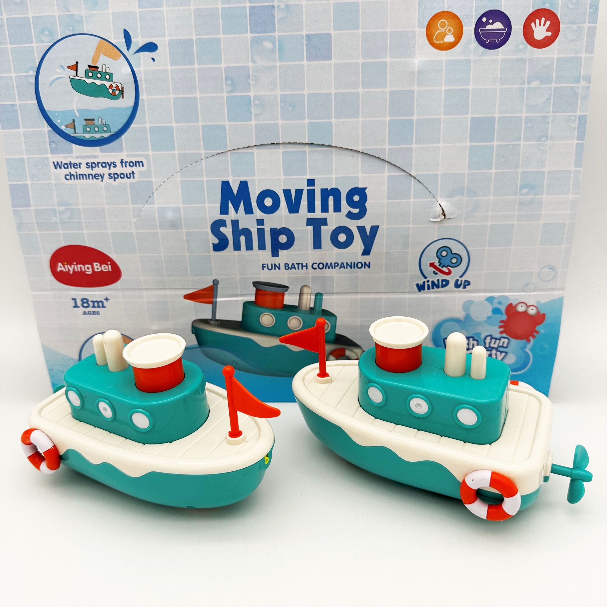 Novelty Toy Wind Up Squirter Ocean/Bath Boat/Ship 16.5cm