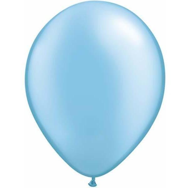 Last Chance - Latex Balloons 30cm Azure Blue Pearl Pk/100