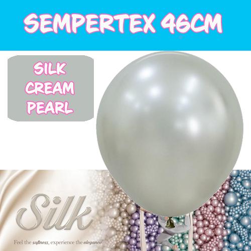 Balloons 46cm Silk Cream Pearl Pk 25