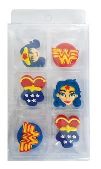 Edible Icing Decorations Wonder Woman Pk/6