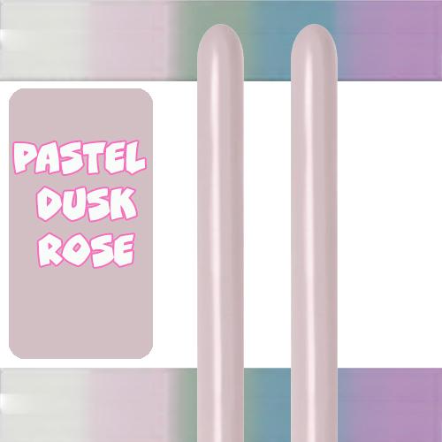 Balloon Modelling 260 Pastel Dusk Rose Sempertex Pk 50