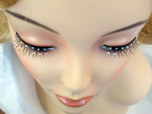 Eyelashes Black Criss Cross Sparkle