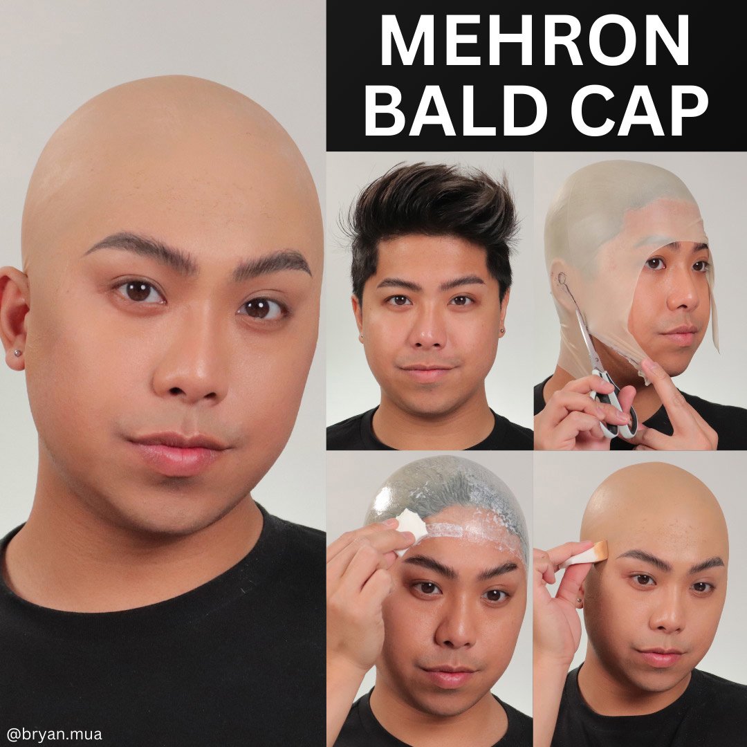 Professional Quality Bald Cap Mehron Latex Deluxe