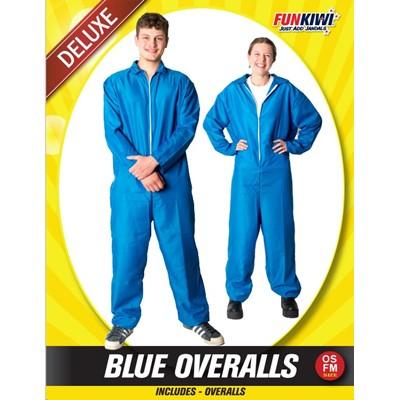 Costume Overalls Coloured Adult - Mens Large