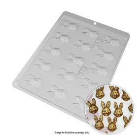 Chocolate Mould Bunny Rabbit Heads 3.5 x 2 cm