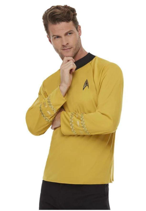 Costume Adult Star Trek Yellow Command Shirt