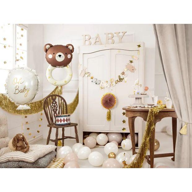 Balloon Foil Shape Teddy Rattle 61cm x 88cm