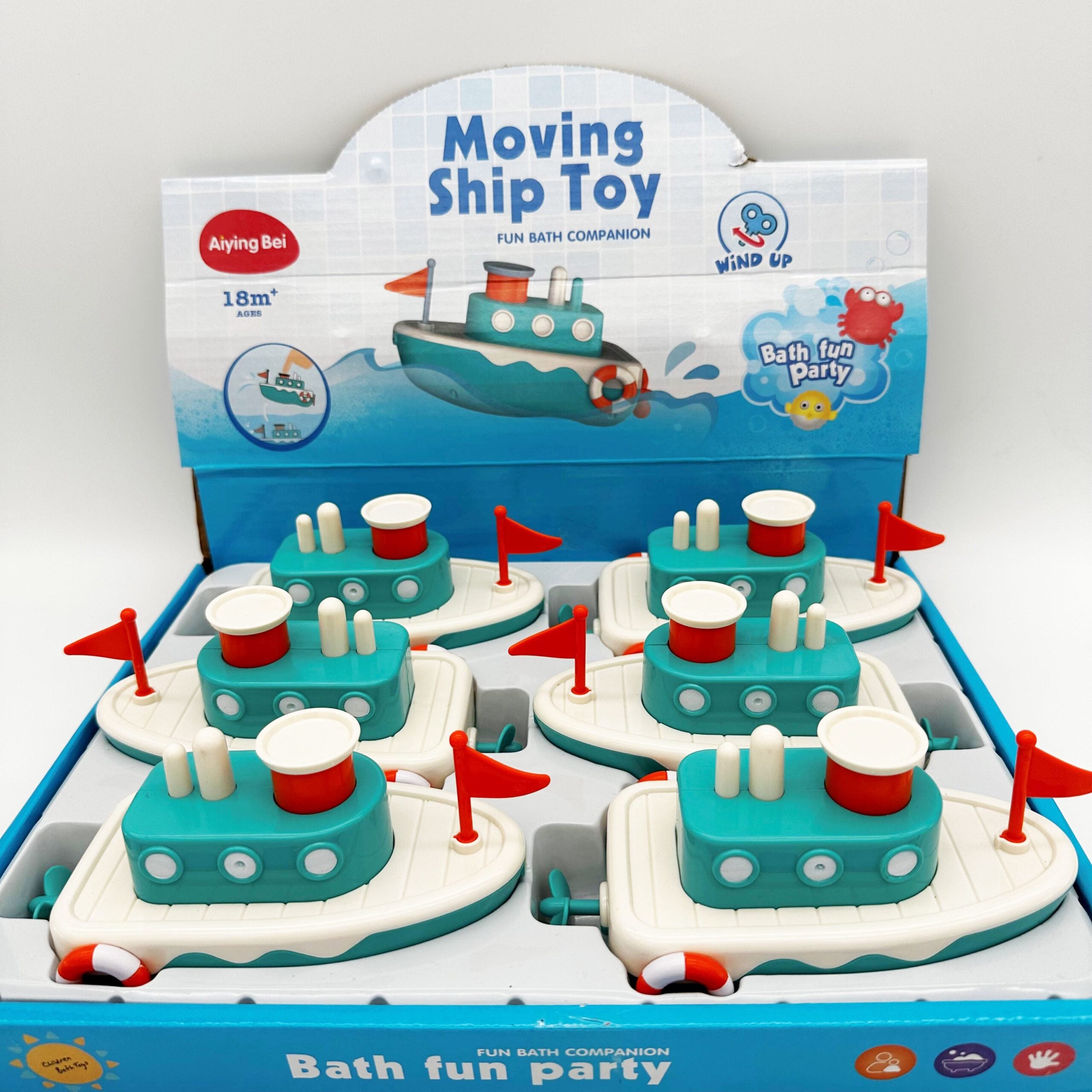 Novelty Toy Wind Up Squirter Ocean/Bath Boat/Ship 16.5cm