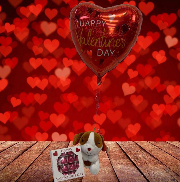 Valentines Balloon and Chocolate Gift Set