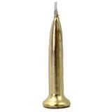 Candles Self Standing Gold Bullet Pk/12