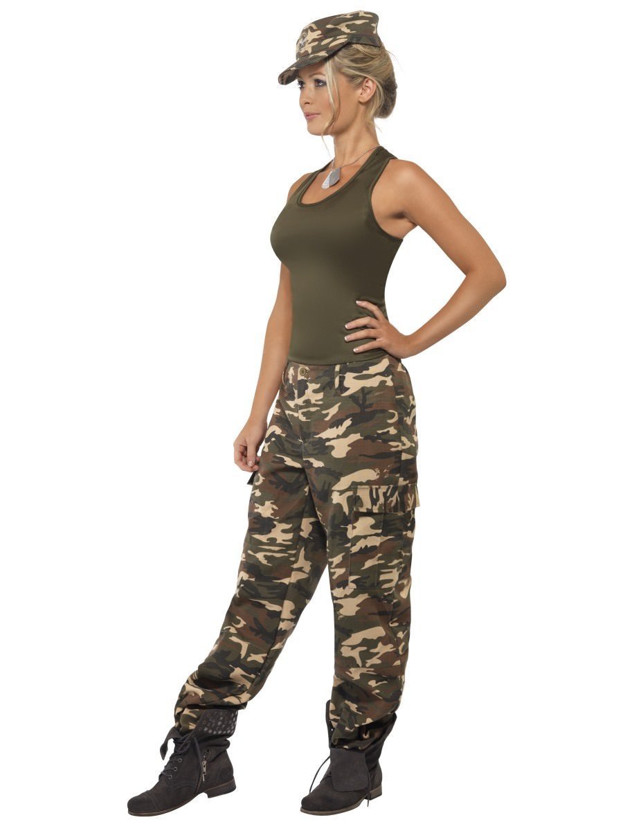 Costume Army Soldier Camo Khaki Deluxe