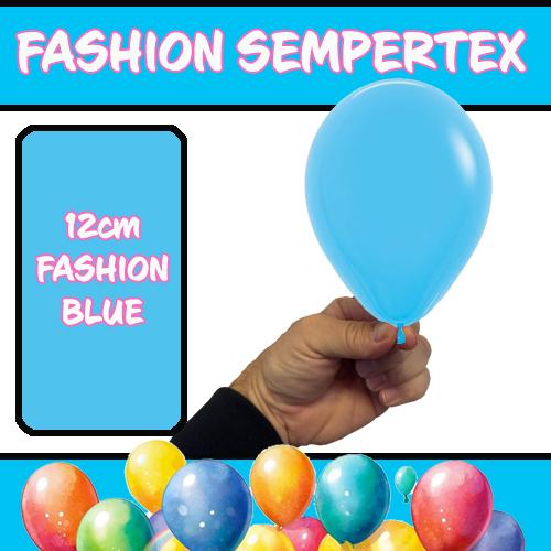 Latex Balloon 12cm Fashion Blue Pk 50
