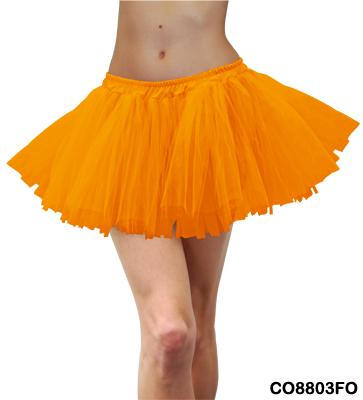 1980s Tulle Tutu Fluro Orange Deluxe Adult