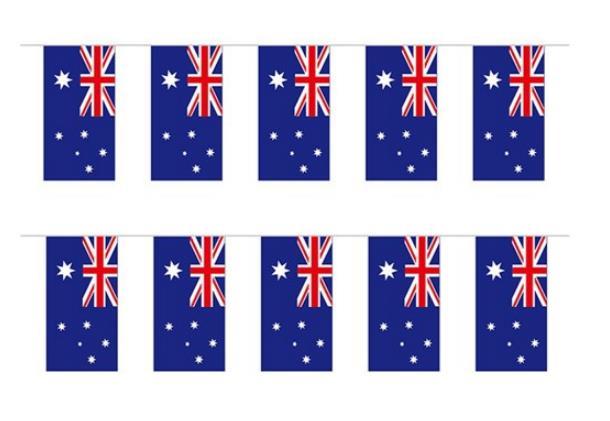 Bunting Aussiue Flag 8 pieces Rectangle