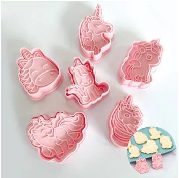 Cookie Cutter 3D Unicorn Pk/6 Cake Craft