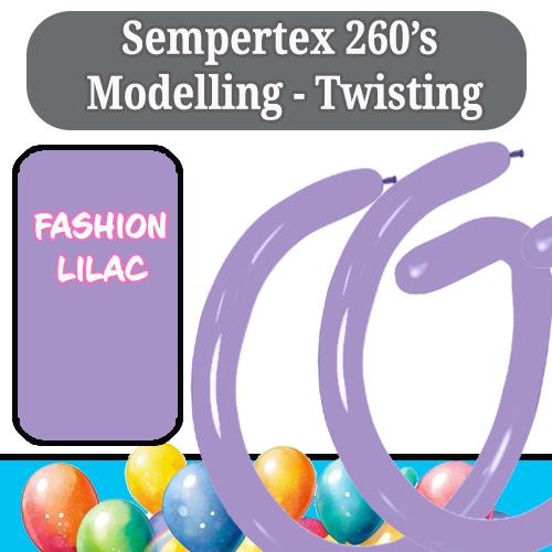 Balloon Modelling 260 Fashion Lilac Sempertex Pk 50