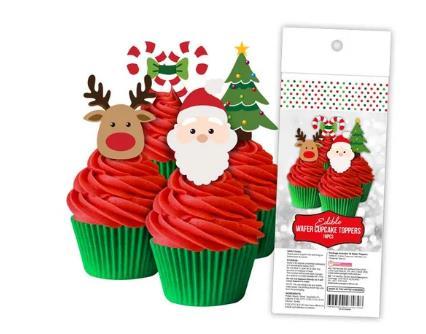 Edible Icing Wafer Topper Christmas Characters