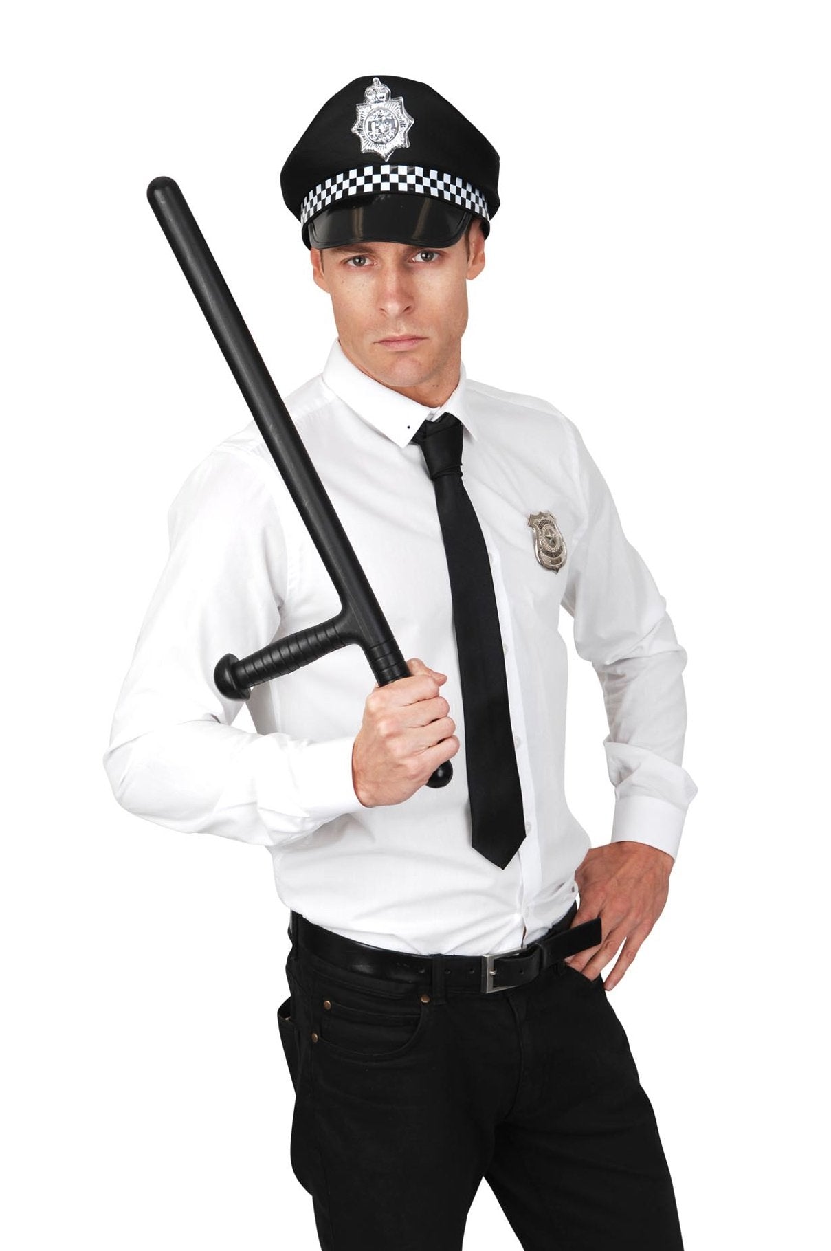 Weapon Costume Prop Police/Cop Black Baton Truncheon Plastic Toy