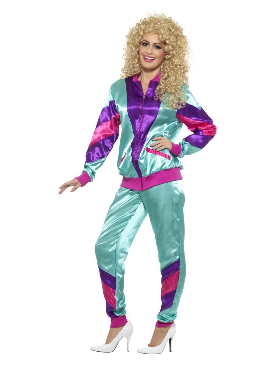 Costume Adult 1980s Ladies Tracksuit