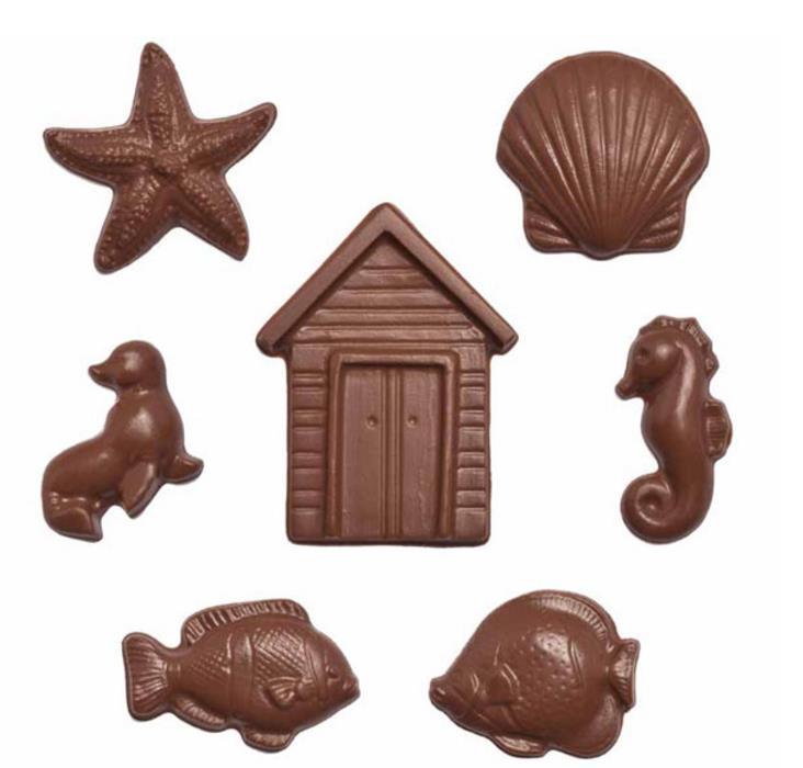 Chocolate Mould Summer Beach Assorted Shaped