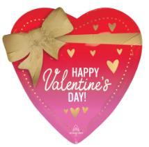 Balloon Foil 45cm Happy Valentines Day Bow