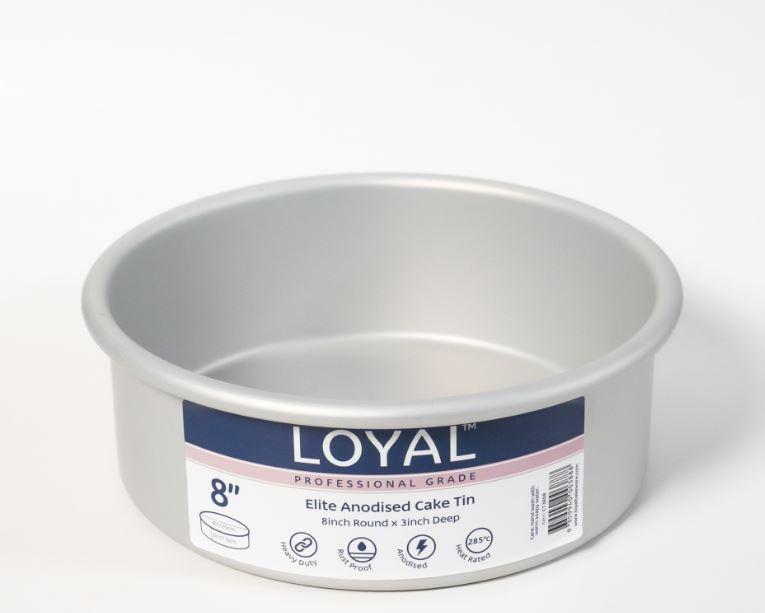 Tin LOYAL Elite 8 Inch Diameter X 3 Inch Deep