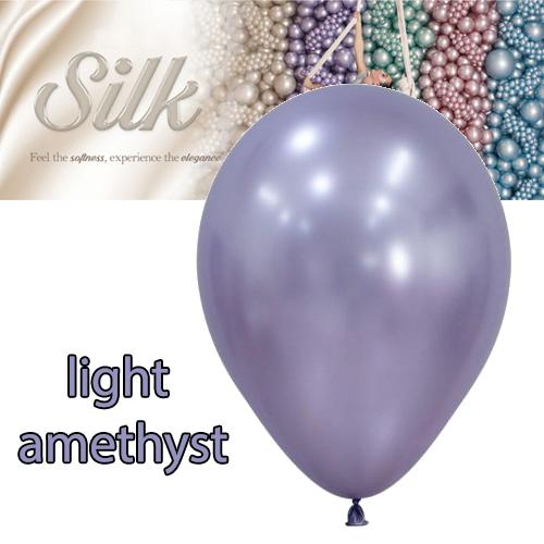 Latex Balloons 30cm Silk Light Amethyst Pk 50