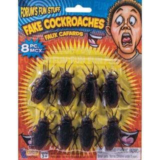 Joke Novelty Animal Fake Large Cockroaches Life Pk/8