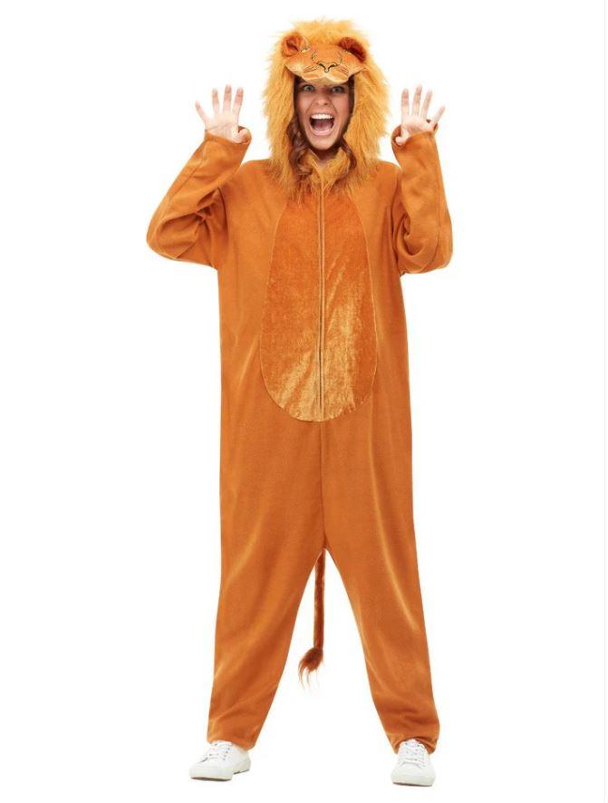 Costume Onesie Adult Animal Lion XL