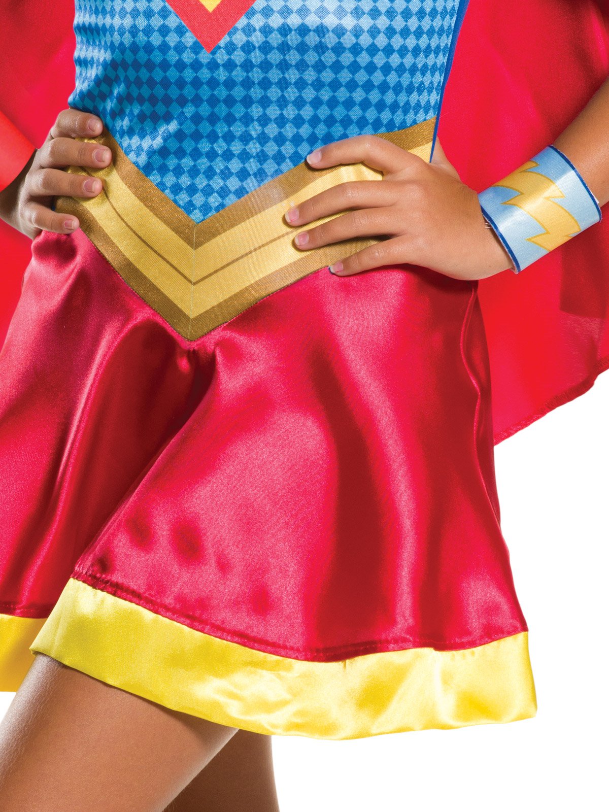 Costume Child Supergirl Superhero Deluxe Classic Size 6-8 Years