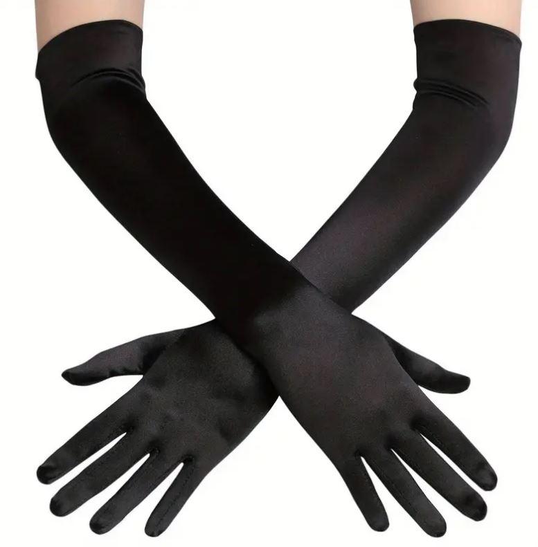 Gloves Long Black 45cm