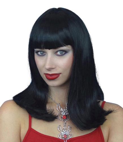 Wig Cleo Black Shoulder Length