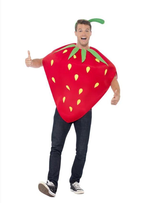 Costume Adult Fruit Strawberry Tabard