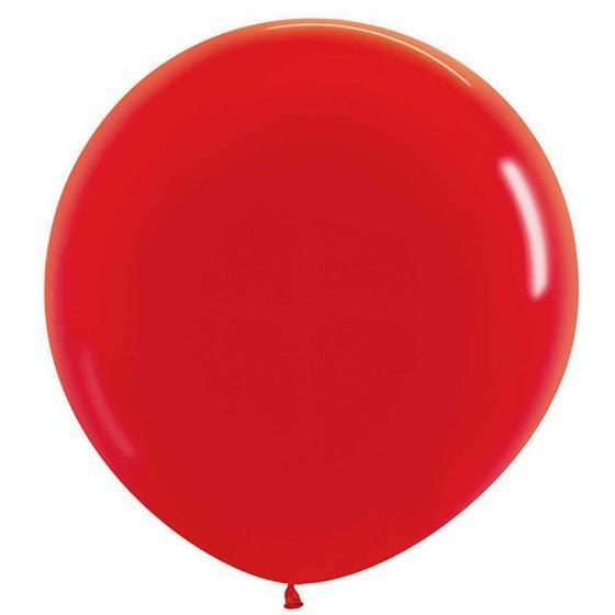 Balloons 60cm Fashion Red Sempertex Pk 10