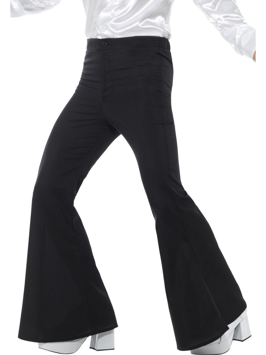 Costume Adult Black Flare Pants 1960s/1970s Disco